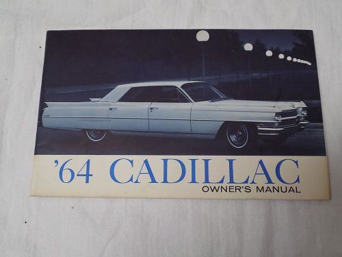 ****free shipping****1964 cadillac owner&#039;s manual/guide/original cadillac manual