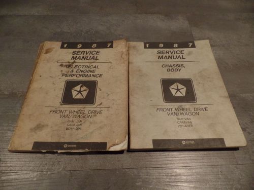 1987 dodge ram van / wagon caravan front wheel drive service manuals