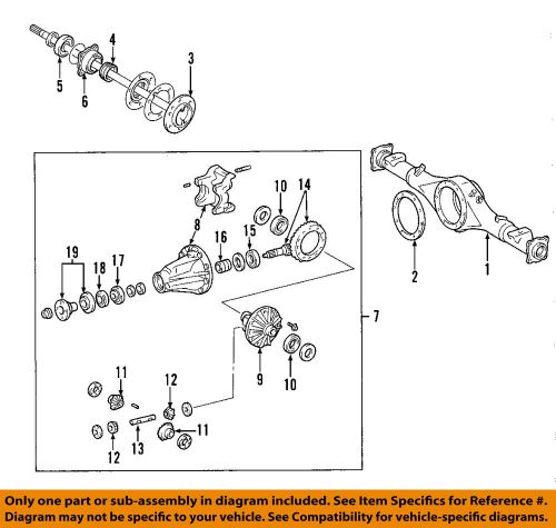 Toyota oem rear differential-side gear 4103934060