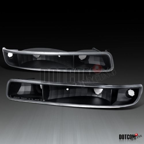 1999-2006 sierra yukon bumper lights signal black 2000