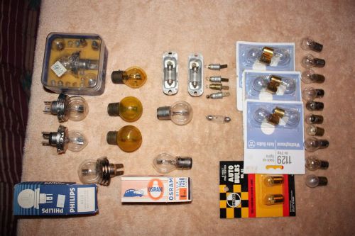 Vintage mercedes 220ca light bulb kit, headlight bulbs, other bulbs and holder