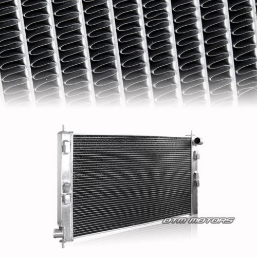 Dual core 2 row aluminum radiator for 08-11 mitsubishi lancer evolution manual