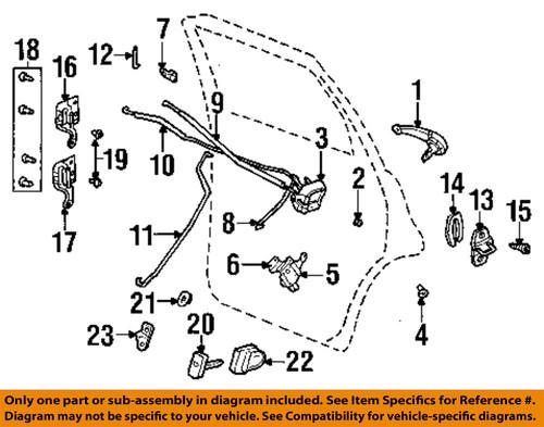 Chrysler oem 5027074af lock & hardware-rear door-latch