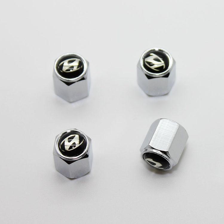 4pcs car tire wheel valve airtight stem caps for hyundai all model