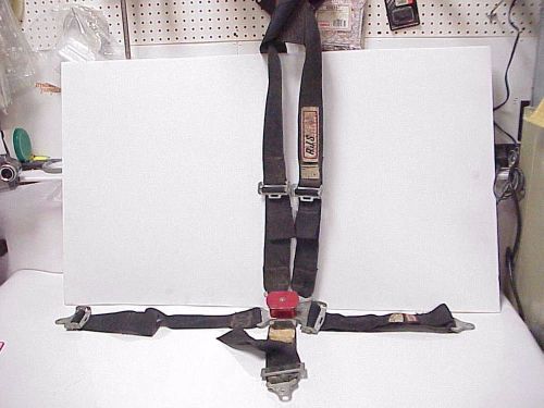 Rjs camlock 5 point black seat belts harness vintage sprint car demo derby