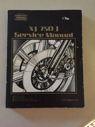 Genuine yamaha xj 750j service repair manual