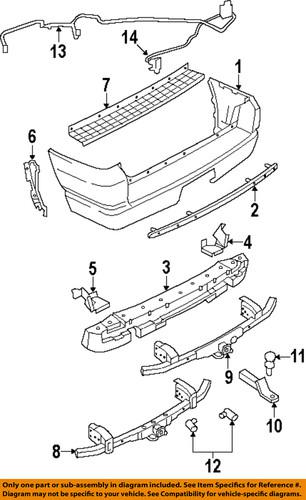 Ford oem 1l2z17k835eac rear bumper-bumper cover