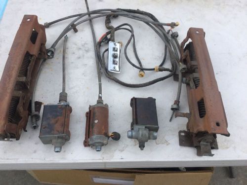 1957 1958 cadillac 6 way power seat tracks motors cabels and wiring hurnes