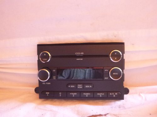 05 06 ford freestyle fusion radio 6 cd disc mp3 5f9t-18c815-ga faceplate bb62929