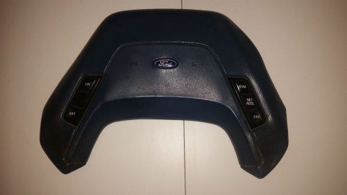 Oem 87 ford ranger, bronco ii - steering wheel horn pad w/ cruise control blue