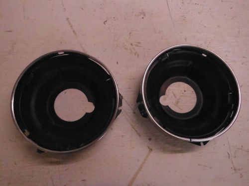 Nos gm 67-69 camaro 68-72 nova headlight buckets &amp; retainer rings cup z28 ss rs