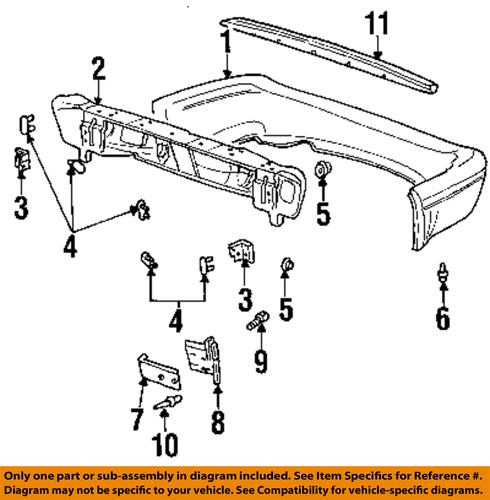 Dodge oem 55076645 rear bumper-shield