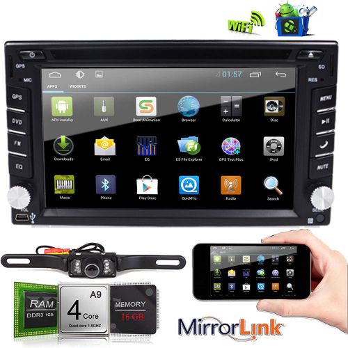 Quad-core android 4.4 os 2 din 4core 16g car dvd player stereo gps radio+camera