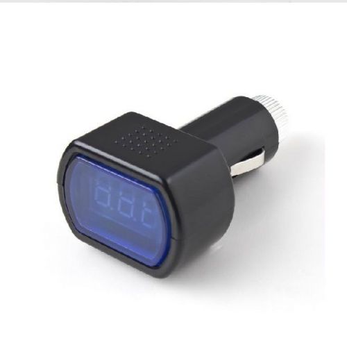 Dc 12v-24v led display cigarette lighter electric voltage meter for car battery