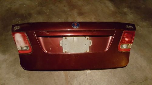 2003-2007 used saab 9-3 4dr sedan trunk lid burgundy color code 284