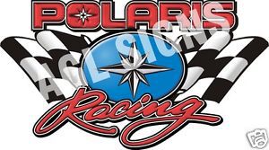 Polaris racing decal , sticker graphic