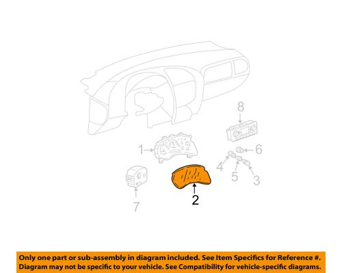 Oldsmobile gm oem 02-03 bravada cluster switches-lens 9354393