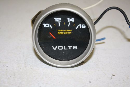 Auto meter 2 5/8&#034; pro comp 10-16 volt voltmeter