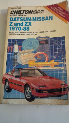 Chilton repair manual, datsun/nissan z and x 1970-88