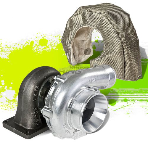 T4 turbo/turbocharger .70 ar 60 trim external wastegate vband+titanium blanket