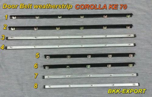 Door belt watherstrip set 8 pcs fit for toyota corolla ke 70 ae 70 sedan