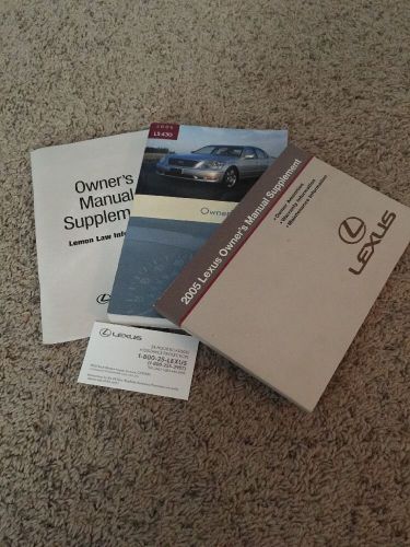 2006 lexus ls430 owners manual oem cargo net smart key