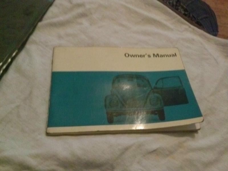 1968 vw volkswagen beetle owners manual packet