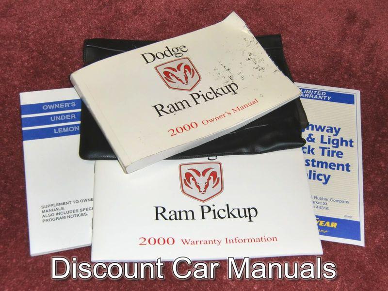 ★★ 2000 dodge ram truck owners manual portfolio 00!! ★★