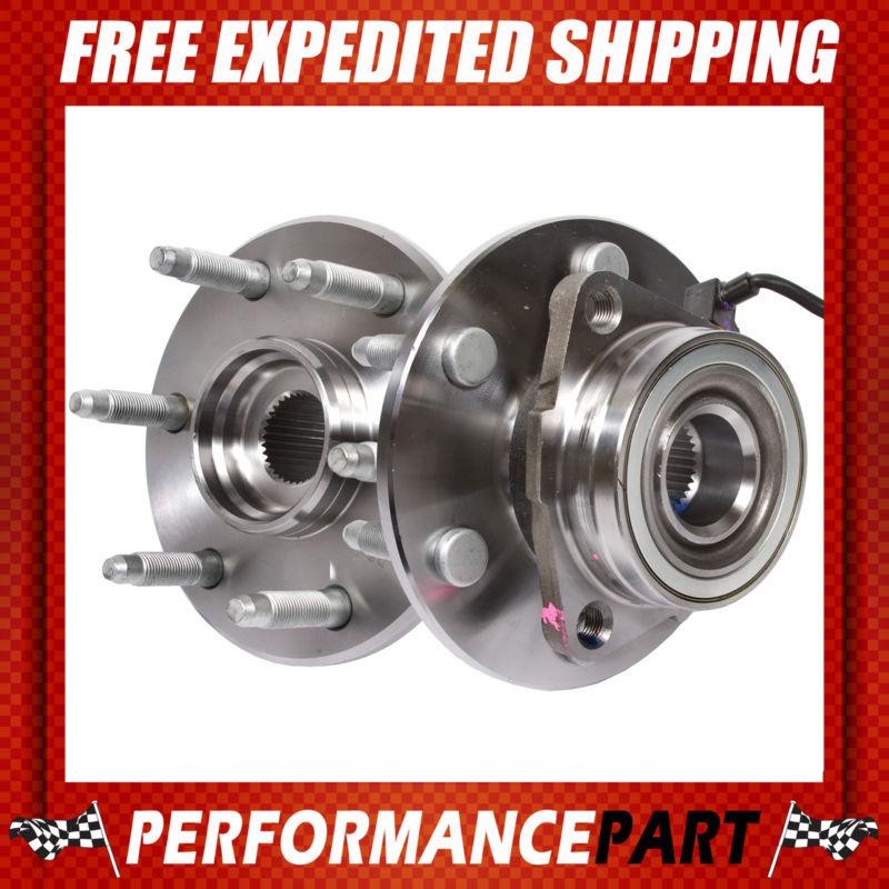 2 new gmb front left and right wheel hub bearing assembly pair w/ abs 730-0093