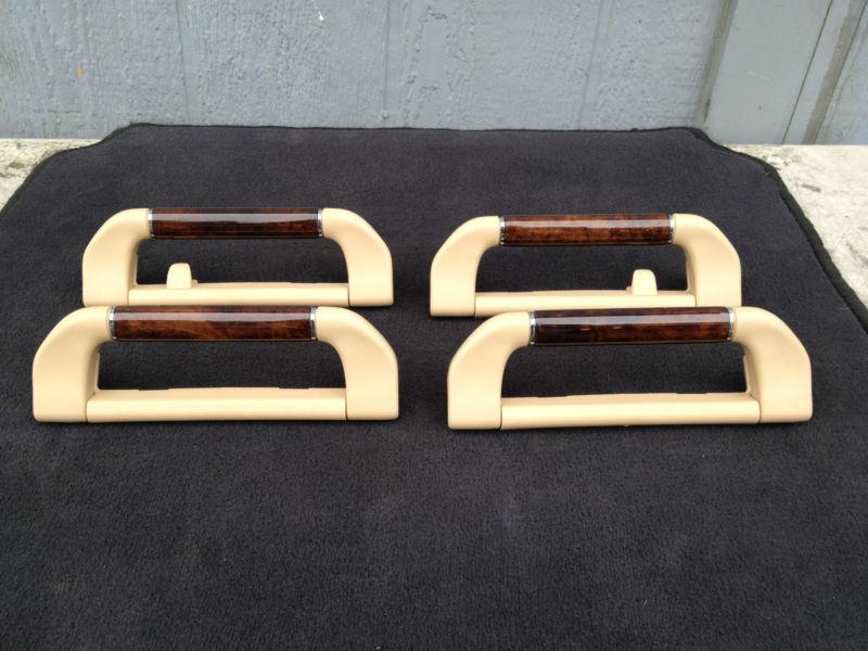 Bmw e65/e66 orignal wood handle handles roof rest rare individual europe oem