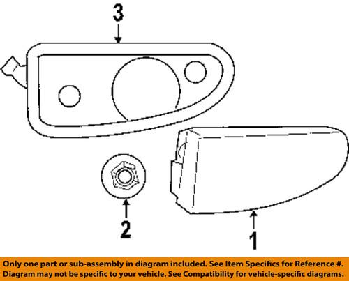 Chrysler oem 5116212ab fog lamps-front-lamp bezel