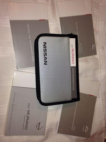 2007 nissan murano owner's manual set with zip case