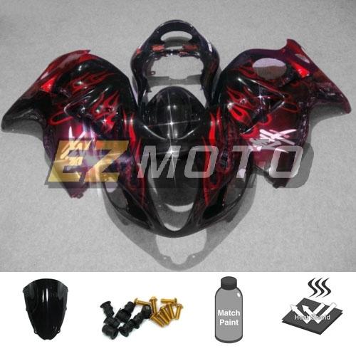 Inj fairing pack w/ windscreen bolts for suzuki gsxr 1300 hayabusa 1999-2007 eac