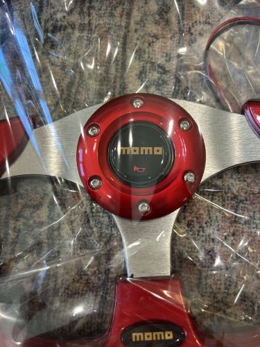 Momo eagle street sport steering wheel 320mm 12.5in red