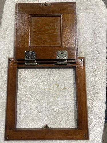 Teak door w/hardware - v berth - 1982 catalina 30 sailboat oem used part