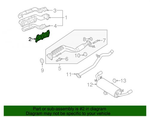 Genuine mazda manifold gasket n3h1-13-461b