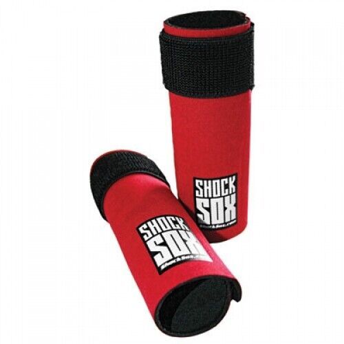 Shock sox fork seal guards 37-50mm fork tube 6&#034; red 6-red for atv/utv