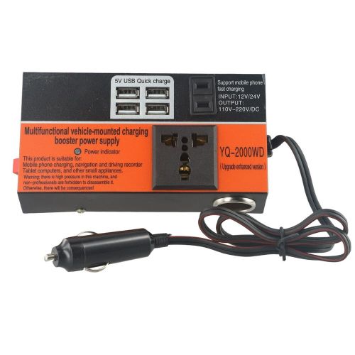 High quality car power inverter with 1500w conversion trip 4 usb ports