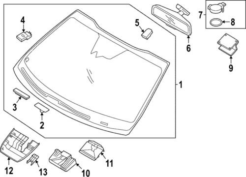 Genuine kia sensor protector 96030-dw010