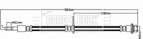 Brake hose fits toyota corolla e21 2.0 front left 2019 on m20a-fxs hydraulic b&amp;b