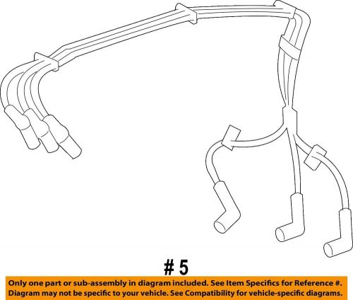 Ford oem 01-08 f-150 heritage ignition system-plug wire set 3l3z12259ab