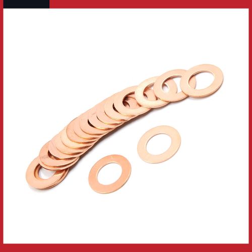 Universal 13mm inner dia copper crush washers flat car sealing gaskets packof20