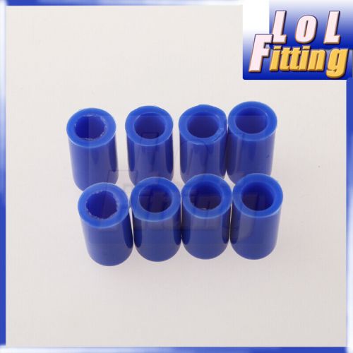 8pcs 6mm 1/4&#034; silicone blanking cap intake vacuum hose end bung plug caps blue