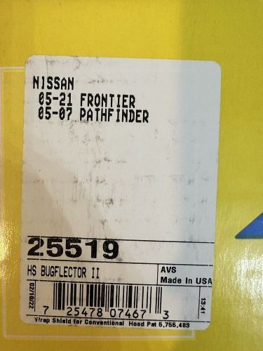 Avs good protection bugflector ii 05-21 nissan frontier  05-07 pathfinder