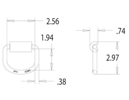 Buyers products b28f steel d-ring