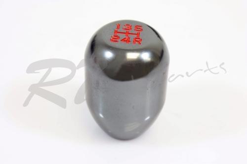 Jdm screw-on type r gunmetal finish manual gear shift knob for acura integra fit