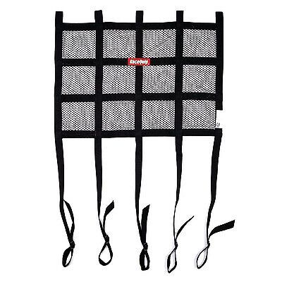 Racequip window net mesh black sfi hybrid adj. strap 822001rqp