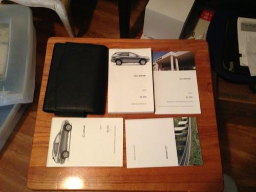 2009 lexus rx350 owners manual