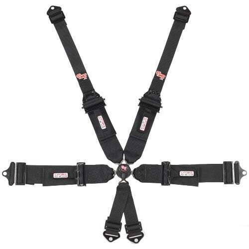 G-force 7601bk 6 point harness camlock sfi 16.5 individual harness black