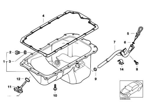 New bmw 3 e91 2.0i 100kw oil pan 11137568565 oem 2008